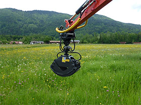 Holzgreifer geschlossen